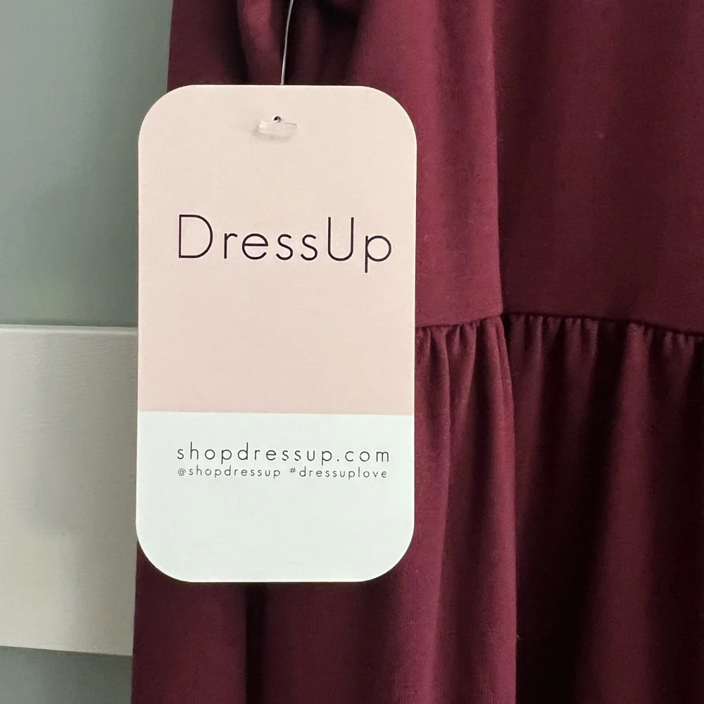 NWT Red Lolly Burgundy Dress - Picture 3 of 5